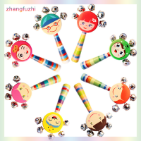 zhangfuzhi Rainbow Hand held Bell Stick ไม้ Percussion ของเล่นดนตรีสำหรับเด็กเกม