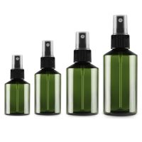 【LZ】✑❒  1pc 50ml 100ml 150ml 200ml spray garrafa sub-engarrafamento plástico garrafas recarregáveis pulverizador verde perfume garrafa de água recipiente