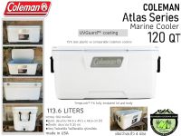 Coleman Atlas Series 120 Qt Marine Cooler#ถังน้ำแข็งขนาดใหญ่ 113.6ลิตร