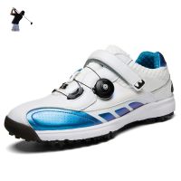 Professional Men Golf Athletic Training Shoes Blue Red Male Golfer Sport Trainers Non-slip Boys Golfing Shoes