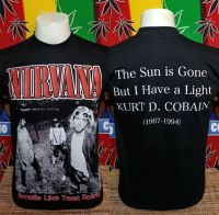 เสื้อวง NIRVANA วงร็อค ไม่มีตะเข็บข้าง คอฟิต ป้ายUS เสื้อคอฟิด เสื้อทัวร์ เสื้อยืด วงร็อคต่างประเทศ