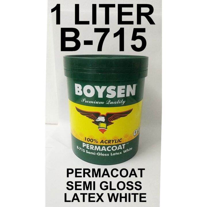 BOYSEN PERMACOAT B715 GLOSS LATEX WHITE ( 1 LITER