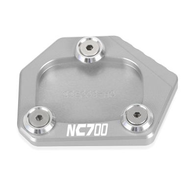 ❄♧แผ่นตัวขยายสำหรับตั้งด้านข้างขาตั้งขยายใหญ่สำหรับมอเตอร์ไซค์ฮอนด้า NC700 S/x NC 700 S 700X 2012 2013 CNC ชิ้นส่วนอลูมิเนียม