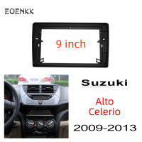 EOENKK กรอบวิทยุ Suzuki Alto celerio 2009-2013x หน้ากากวิทยุจอแอนครอย แผงสเตอริโอ พังผืด ขายึดวิทยุ 2 dinใช้สำหรับติดตั้งจอ LCD 9 นิ้ว