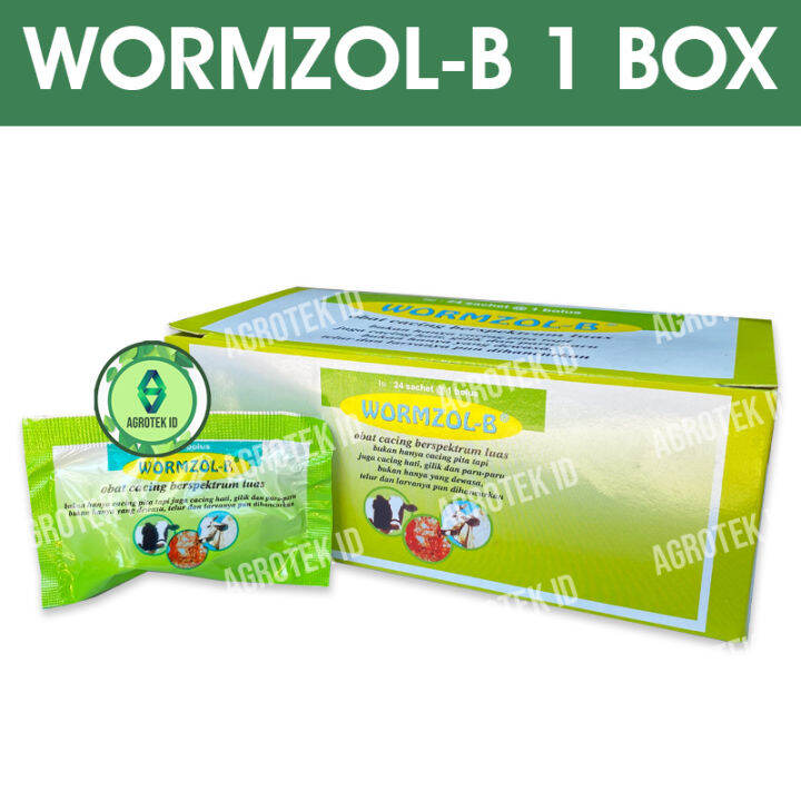 WORMZOL-B 1 Box Isi 24 Bolus Obat Cacing Sapi | Lazada Indonesia