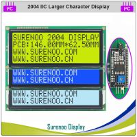 Serial IIC / I2C / TWI 2004 204 20x4 Larger Character LCD Module Display Yellow Green Blue FSTN with Backlight for Arduino