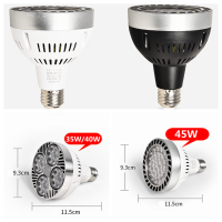 E27สปอตไลท์ PAR30หลอดไฟ35W 40W 45W หลอดไฟประหยัดพลังงานแสงสว่างสีขาวมากสีดำ220V 230V 240V