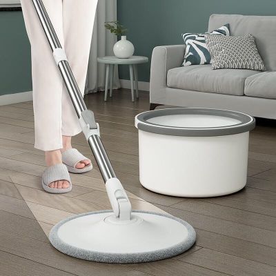 Sewage Separation Mop With Bucket Rotary 360 Washing Microfiber Wet &amp; Dry Multi-purpose Self-wring Household Cleaning Lazy Swabs