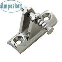 2PCS Concave Base Deck Hinge Stainless Steel Marine Boat Bimini Top Fitting for Tube 22mm/25mm Accessories