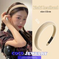 COCOJEWELRY ฟองน้ำสูงหัวกะโหลกคาดศีรษะผู้หญิงขอบบางล้างหน้าเครื่องประดับผมที่คาดผม