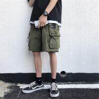 CODxdrrf5157 Mens workwear shorts all-match cropped pants港風ins外穿夏季多口袋工裝短褲男潮牌寬松bf男生百搭休閑五分褲zhuagnxiaojiang.my