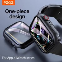 PZOZ เคสสำหรับนาฬิกา,40มม. 41มม. 44มม. 45มม. 49มม. สำหรับ Iwatch Series Ultra 8 7 SE 6 5 4แผ่นกรองแสงเคสป้องกัน