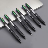 ปากกาหัวเล็กหลากสี4 In 1 6ชิ้นปากกาลูกลื่นหลายสีสำหรับโรงเรียนปากกาสำหรับนักเรียนพับเก็บได้