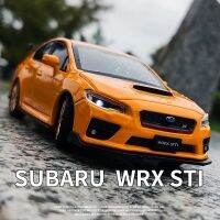 1/32 Subaru WRX STI รถสปอร์ตอัลลอยรุ่นรถของเล่นโลหะหล่อขึ้นรูปโมเดลรถจำลองแสงเสียงสูงคอลเลกชันของเล่นเด็กของขวัญ