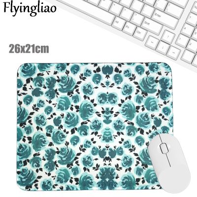 （SPOT EXPRESS） BlueFlowersOfficePad Kawaii LaptopMat Anti Slip Desk MatsDesk Pad Pad Wrist