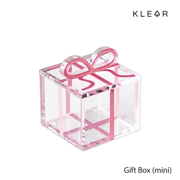 klearobject-gift-box-mini-กล่องใส่ของขวัญ-กล่องใส่เครื่องประดับ-กล่องใส่ของชำร่วย-กล่องอะคริลิคมีโบว์-กล่องโบว์-กล่องใส-กล่องอะคริลิค-อะคริลิค