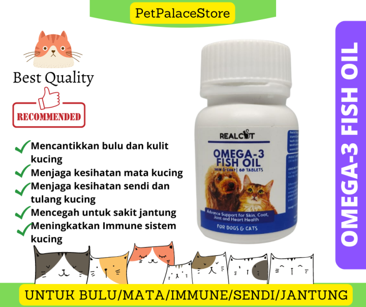 Minyak Ikan untuk Kucing Fish OIl for Cat Supplement Pet Fish Oil 60