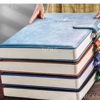 《   CYUCHEN KK 》 A4โน้ตบุ๊คหนาพิเศษ Notepad ธุรกิจหนังนุ่มทำงานประชุมสมุดบันทึกสำนักงานไดอารี่ Sketchbook นักเรียนน่ารัก