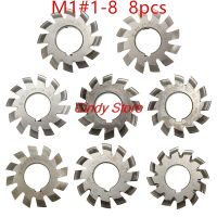 โมดูล1 M1 PA20องศา Bore 22Mm #1-8 HSS Involute Gear Milling Cutter เหล็กความเร็วสูง Milling Cutter เกียร์ตัดเครื่องมือ