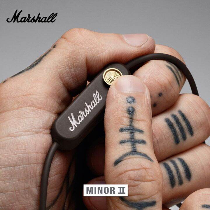 หูฟัง-marshall-mode-eq-black-brass-หูฟัง-minor-ii-black-ชุดหูฟังบลูทูธไร้สาย-earphones-in-ear-headphones