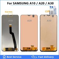 จอแอลซีดีสำหรับ GALAXY A10 A105 A105F A20 A205 A30 A305สัมผัสหน้าจอ LCD จอสำรองจอแอลซีดี Huawei