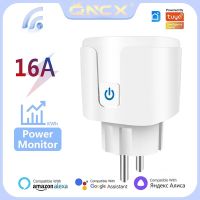 ♣❈ QNCX Wifi Smart Plug Socket Outlet EU 16A Tuya Power Monitor Timing Function Smart Life APP Remote Control Smart Home Sockets