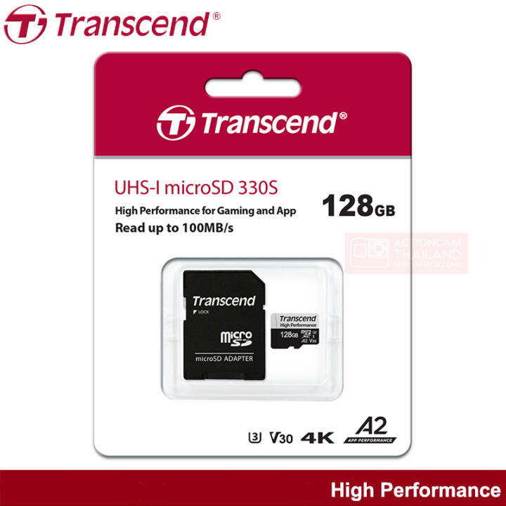 transcend-high-performance-microsd-card-128gb-r-100mb-s-w-85mb-s-เมมโมรี่-สำหรับ-โทรศัพท์-เครื่องเล่นเกมส์-nintendo-รับประกัน-2-ปี