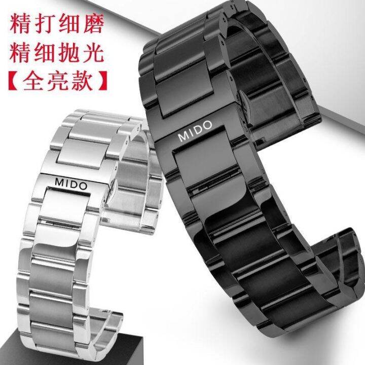 mido-watch-strap-steel-belt-helmsman-commander-beren-seri-stainless-chain-black-men-and-women-20