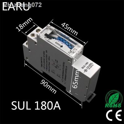 SUL180a 15 Minutes Mechanical Timer 24 Hours Programmable Din Rail Timer Time Switch Relay Measurement Analysis Instruments