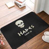 【ปัจจุบัน】 Skull With Floral Doormat Rug Carpet Mat Footpad Bath Mat Anti Slip Toilet Balcony Parlor Water Oil Proof