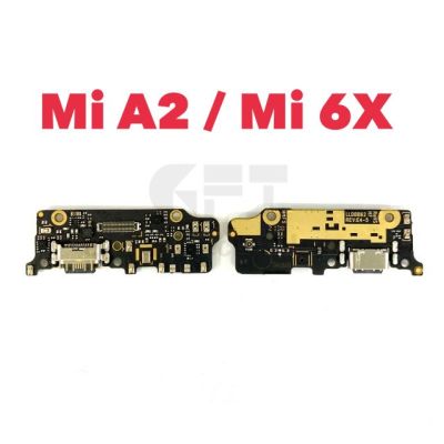 【❖New Hot❖】 anlei3 1ชิ้นคุณภาพดีสำหรับ Xiaomi Mi A2 Mi 6x Mi 6x ใหม่ไมโครโฟน Moduleusb ชาร์จพอร์ตบอร์ดเฟล็กซ์ตัวเชื่อมต่อสายเคเบิล