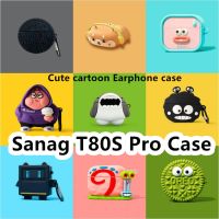 READY STOCK!  Simple  Cute Cartoon for Sanag T80S Pro Soft Earphone Case Cover
