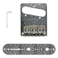 1 set Metal 6 String Saddle Volume Control Bridge Plate Replacement For Fender Telecaster Electric Guitar Repair Tool Parts