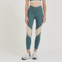 Tuareg Lace Up High Rise Legging (Deep Lake Green) กางเกงเลกกิ้งเอวสูงขายาวออกกำลังกาย ตกแต่งขอบเอวด้วยBraid