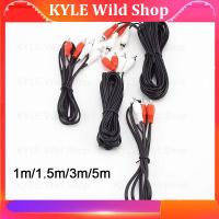 KYLE Wild Shop 2Rca Male To 2 Rca Male Cable Stereo Dual Audio Cable Av Cable For Dvd Tv Cd Sound Amplifier