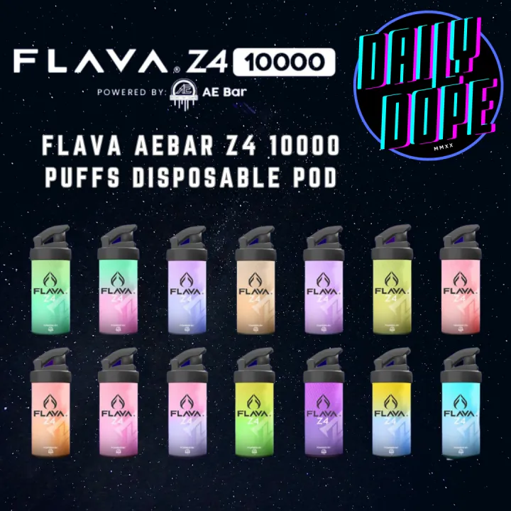 {Legit} Flava Z4 10000 Puffs Disposable Pod 750 mAh Mesh Coil Type C ...