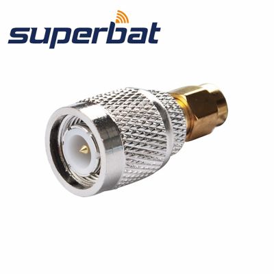 Superbat 5pcs SMA-TNC Adapter SMA Male to TNC Plug Straight RF Coaxial Connector Electrical Connectors