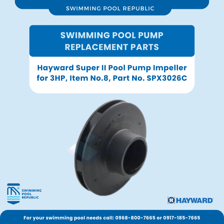 Swimming Pool Super 2 Pump Replacement Parts, Hayward Super II Pool