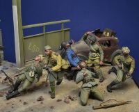 1/35 Resin Figure Model kits Military Army Attack Berlin 1945 (6 figures set) Unassambled Unpainted 732