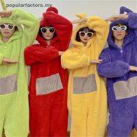 [ความนิยม] เครื่องแต่งกาย Teletubbies Unisex,ชุดนอนคอสเพลย์ Lala ชุดนอนผู้ใหญ่จั๊มสูทชุดนอนผู้ใหญ่ลายสัตว์ [ของฉัน]