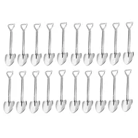 20Piece Shovel Shape Espresso Spoons 4.7 Inches Stainless Steel Mini Coffee Spoons for Dessert,Tea