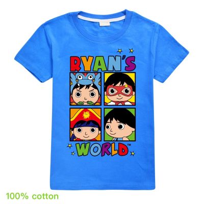 Ryan Toys Review Childrens Fashion Clothing Children Summer Short-Sleeved T-Shirt Boys Cotton Tee Shirt Tops Girls Casual T Shrits