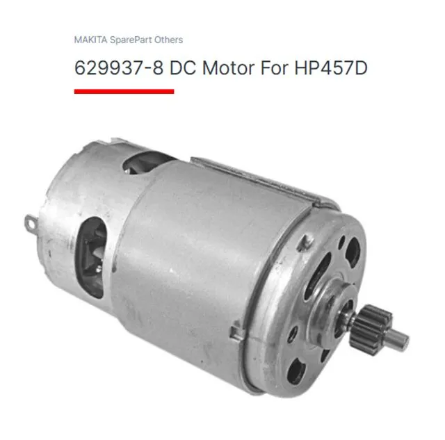 Makita Model. DHP453 /DDF453/้ HP457/ DF457/6391D #18V DC MOTOR part no ...