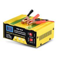 ZZOOI 12V 24V Car Motorcycle Battery Charger Fully Automatic Intelligence Pulse Repair Battery Power Charging Copper EU Plug US Plug