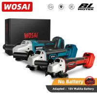 WOSAI Brushless Cordless Angle Grinder DIY Power Tools 125mm Impact Electric Polishing Grinding Machine for Makita 18V Battery