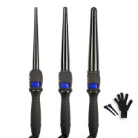 【CC】 Curling Iron Interchangeable Set 2 Temperature Settings With Led Indicator Hair Curler Wand