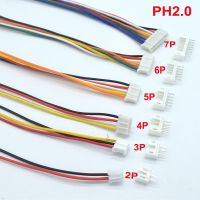 10Sets PH2.0 26AWG Pitch 2.0MM Female Straight Needle Male Plug Connector with 100MM/200MM Wire 2/3/4/5/6/7/8/9/10Pin Connector