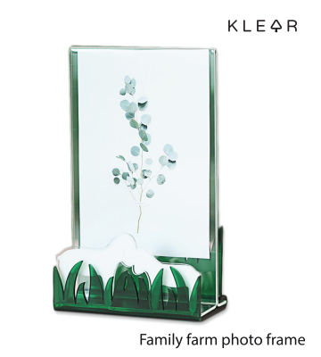 KlearObject Family farm photo frame กรอบรูปตั้งโต๊ะ กรอบป้าย กรอบอะคริลิค สแตนอะคริลิค : K107 พร้อมส่ง