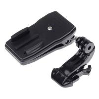 ♛◘ 360 Degree Rotary Backpack Hat Clip Fast Belt Clamp Mount J Hook Quick Buckle Bace Mount For GoPro Hero 11 10 9 Accessories