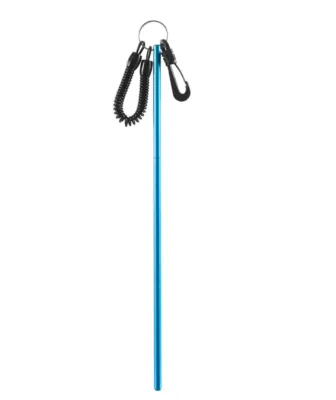 Stainless steel scuba diving pointer, leash and carabiner